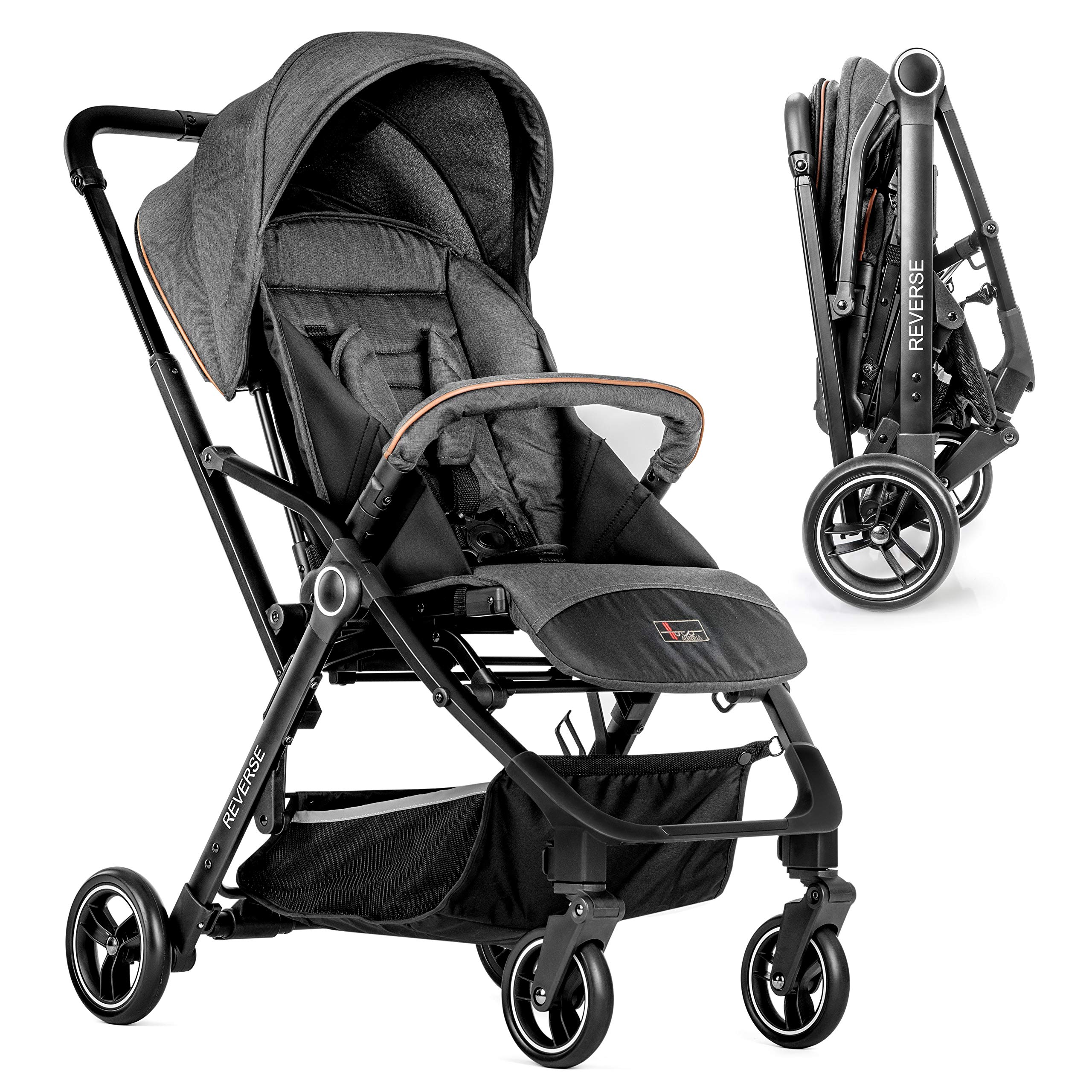 lightweight stroller reversible seat