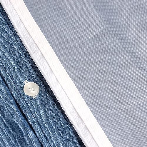 Miniatura 10 de Univivi Bolsa de ropa de 60 pulgadas para almacenamiento, bolsas de vestir ligeras y transparentes para vestidos largos, abrigos, camisas, suéteres,