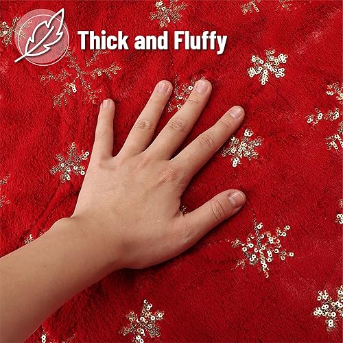 Vista 39 de Mr. Pen Christmas Tree Skirt - 48 inches, Faux Fur, White