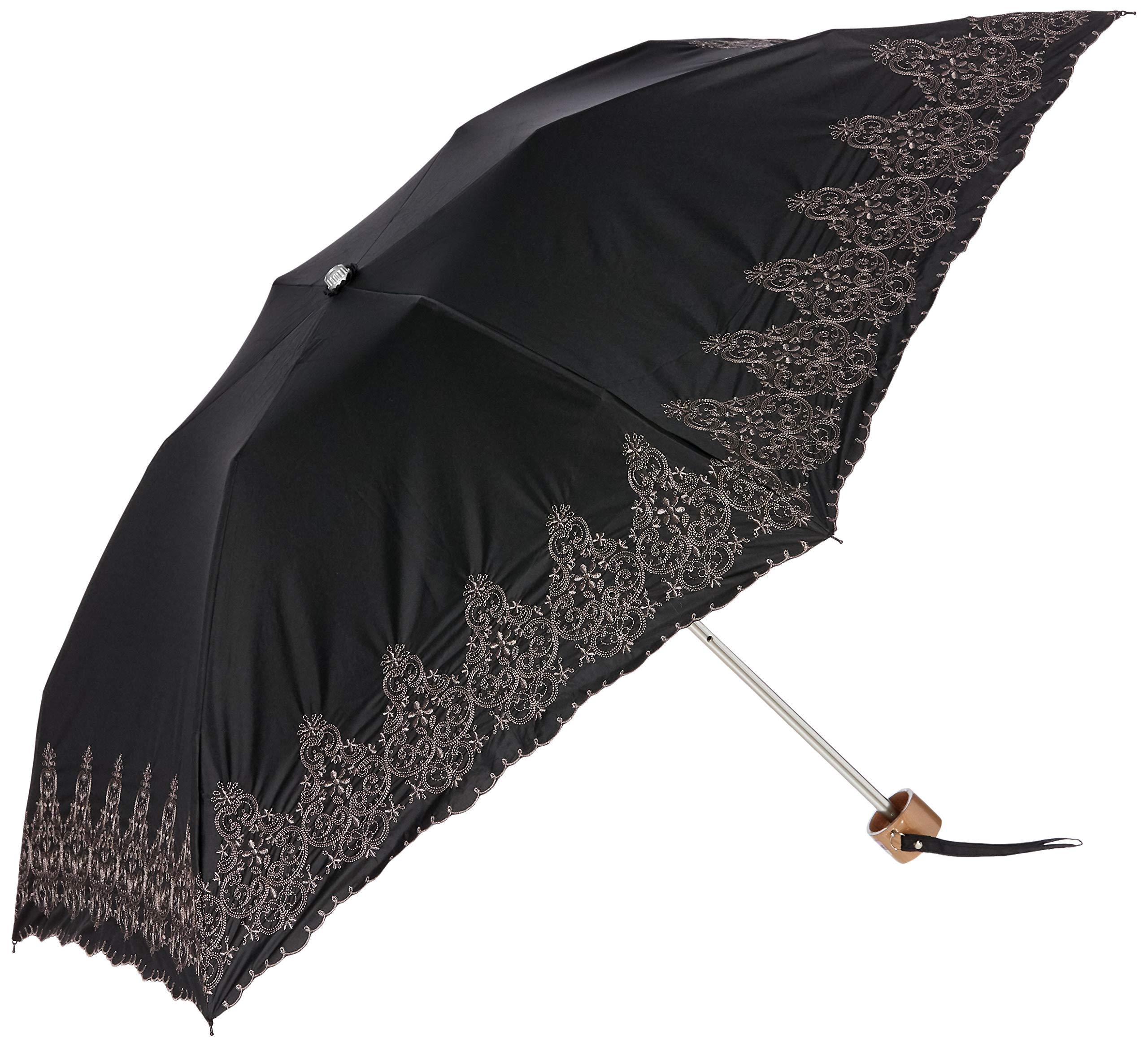 シルク　手刺繍　汕頭刺繍　日傘　レースパラソル　ムーンバット SOU・SOU×MOONBAT シルク 手刺繍 汕頭刺繍 日傘 レースパラソル ムーン