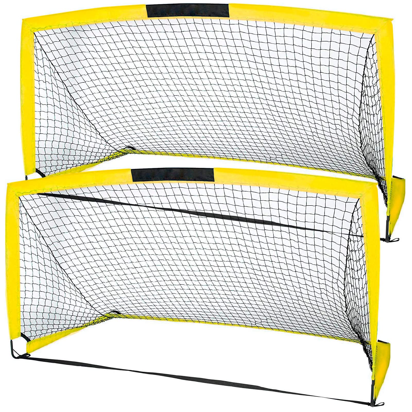 HITIK Soccer Goals, Set of 2 Size 6'x4' Portable Foldable Soccer Nets