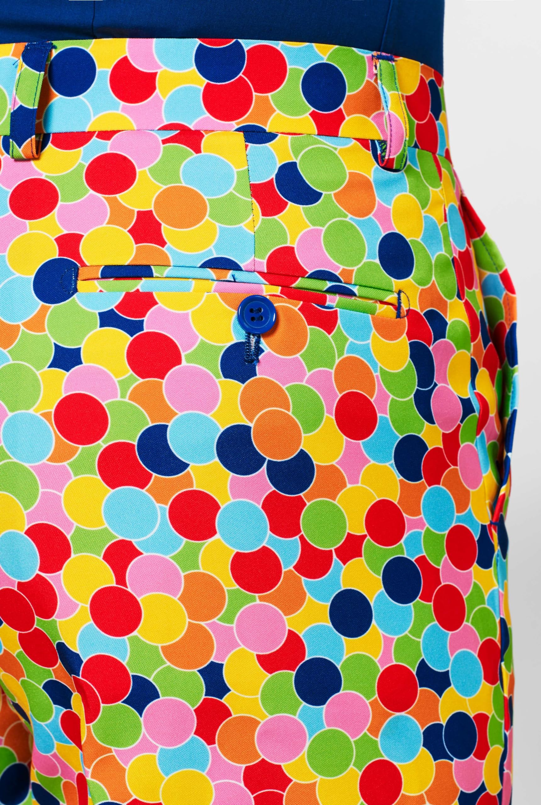 OppoSuits Karnevalskostüme Herren festlichem Druck Anzug mit Krawatte