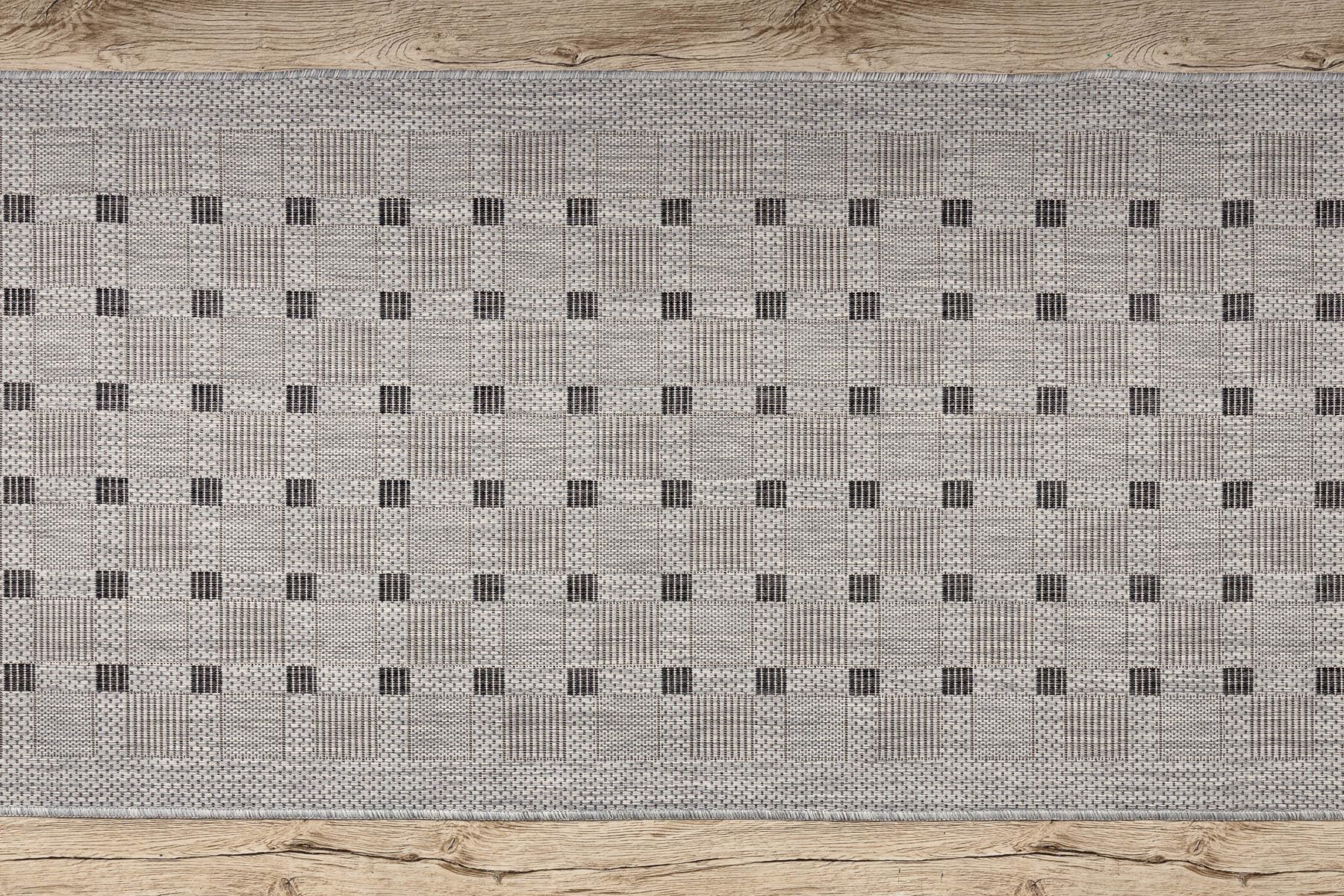 rugsx Läufer SISAL SION 6052 flachgewebt grau 100x220 cm