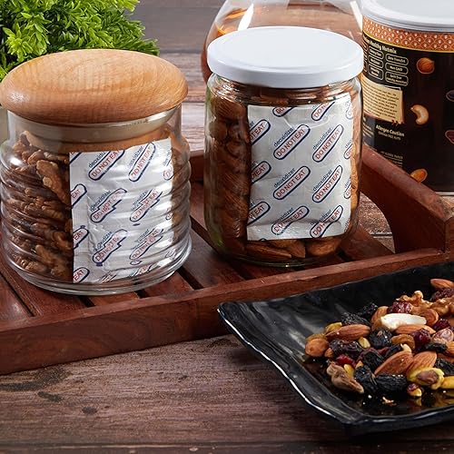 Miniatura 6 de Paquete de 200 absorbentes de oxígeno de 50 cc para almacenamiento de alimentos, paquetes de absorbentes de oxígeno de grado alimenticio para carne