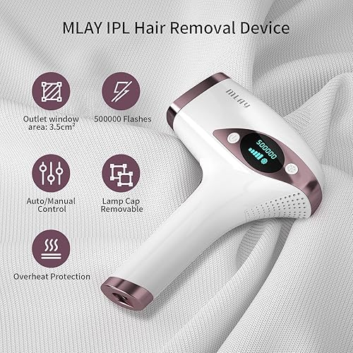Miniatura 4 de MLAY T4 At-Home - Depilación IPL para mujeres y hombres, depilación permanente, dispositivo de depilación láser sin dolor de compresión de hielo,