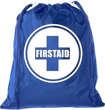 Drawstring Bags for Mini First Aid Kit, Emergency Medical Bag for Medicine - Royal CA2655FirstAid S1