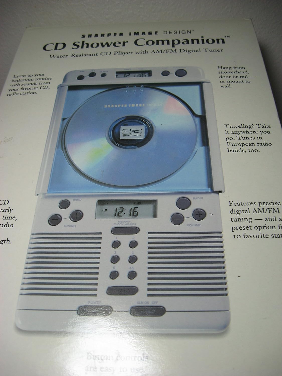 Sharper Image Single CD Shower Companion (SI538COB) Amazon.co.uk