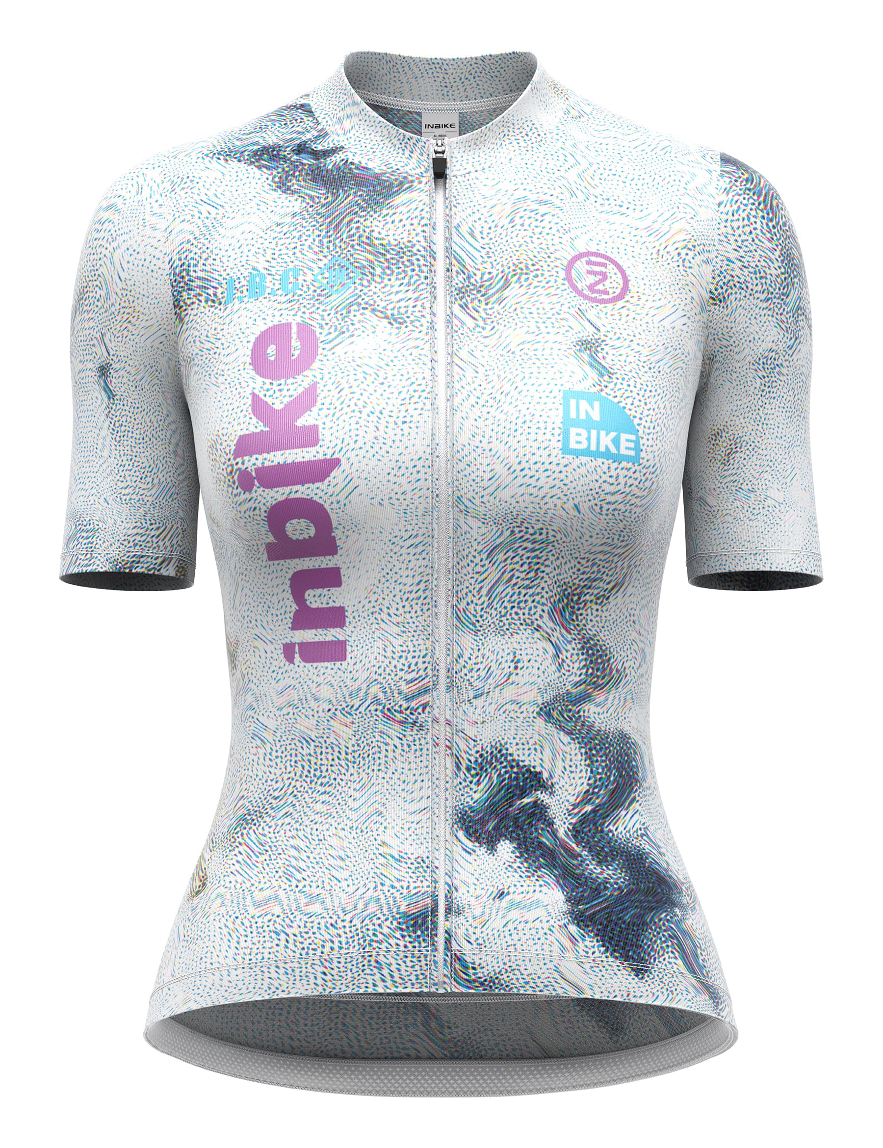 INBIKE Maillot Cyclisme Femme Ete Jersey Cycle Manches Courtes Maillot VTT avec 3 Poches humidité Wicking Respirant à séchage Extensible XX585