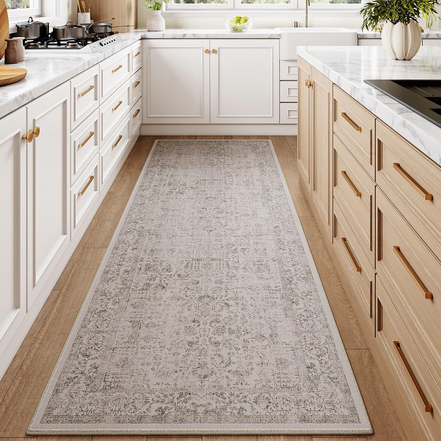 Amazon.com: PureCozy Gray Runner Rug 3x12 Hallway Machine Washable
