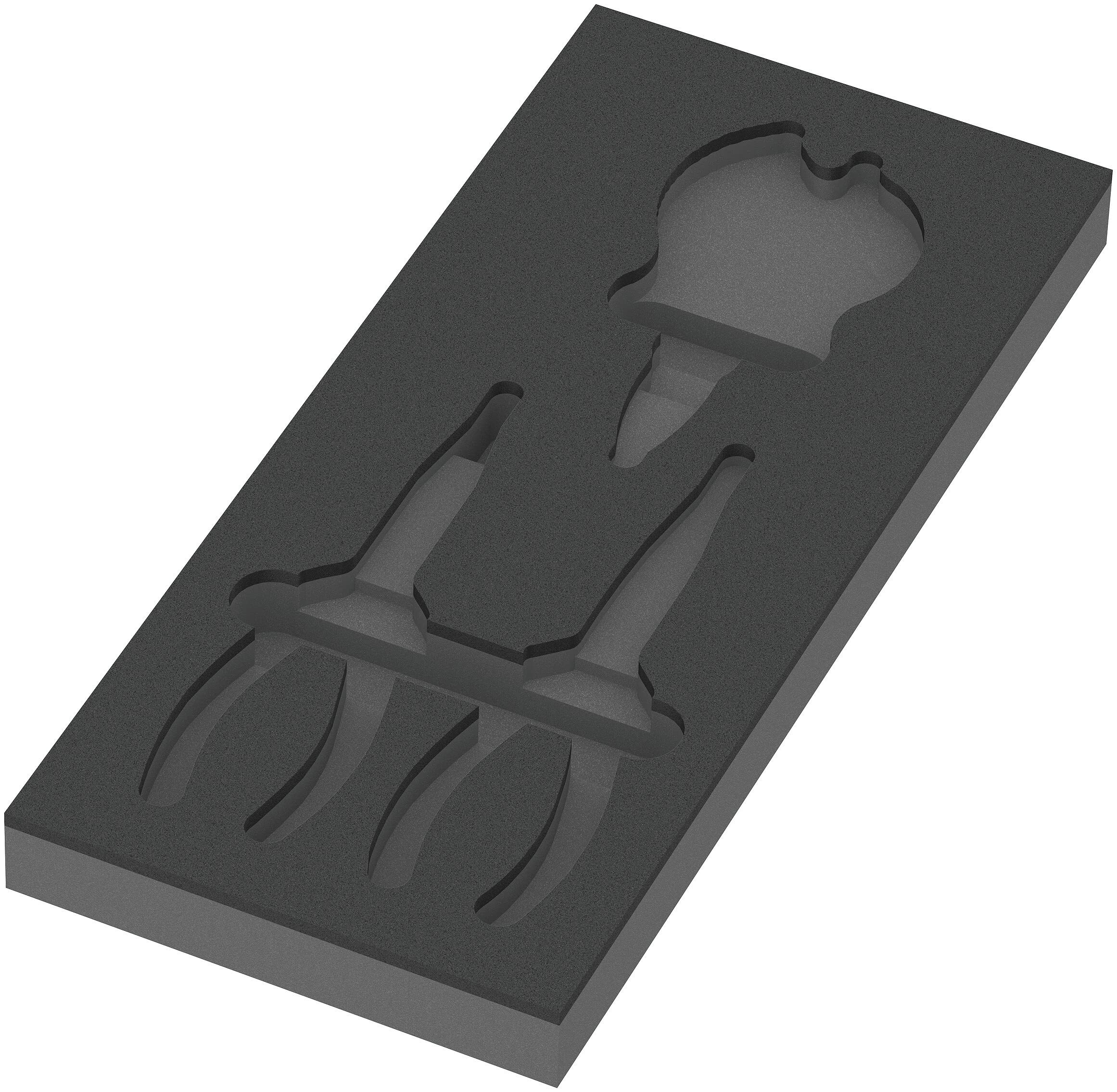 Wera 05150181001 9781 Termoformato in spugna pinze KNIPEX Set 2, 3 pezzi