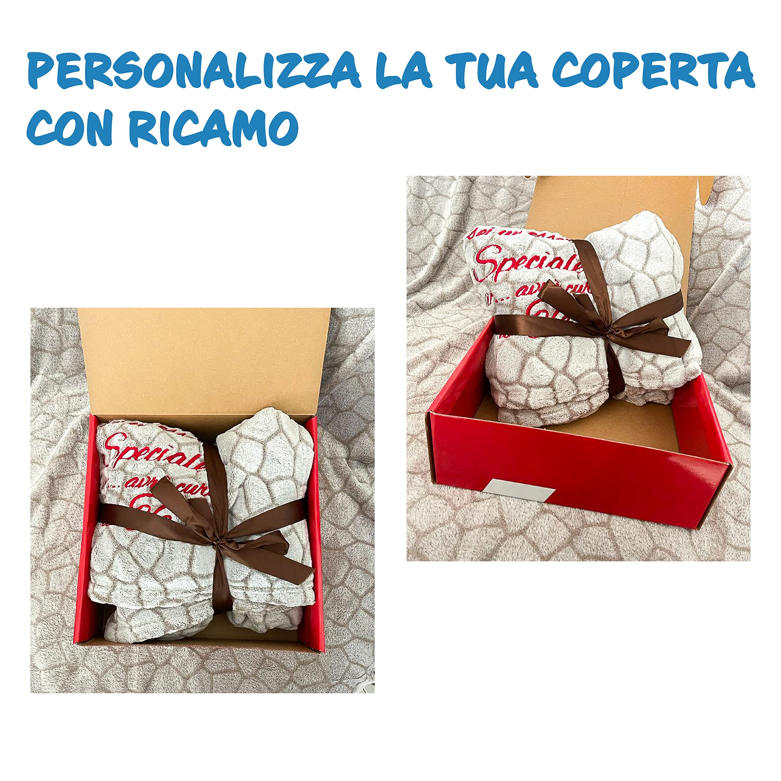 Coperta personalizzata - Se ti manco