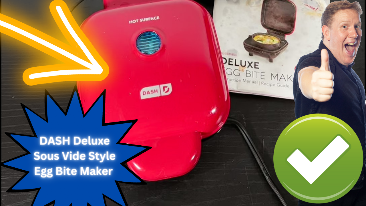 DASH Deluxe Egg Bite Maker – Rouge – 420W – Boîte Ouverte