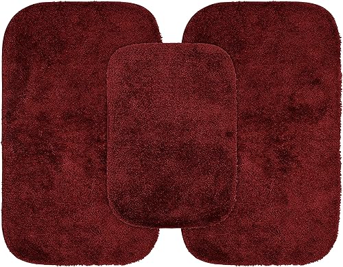 Miniatura 17 de Garland Rug 2 alfombras de baño tradicionales de nailon lavables de espuma marina (17 x 24 pulgadas, 21 x 34 pulgadas), suaves, absorbentes y Espuma