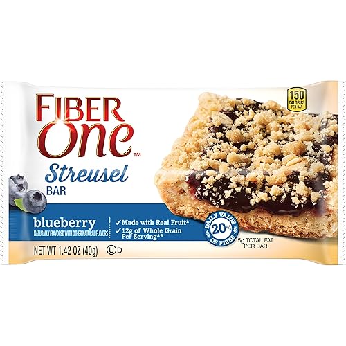 Vista 141 de Fiber One Barras de proteínas masticables, nueces de caramelo, bocadillos de proteínas, 1.17 onzas, 5