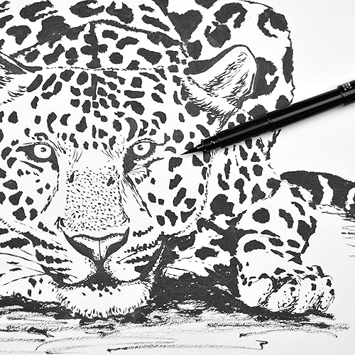 Miniatura 7 de Pentel XGFKPFP10-A - Bolígrafo de pincel y dos repuestos tinta negra