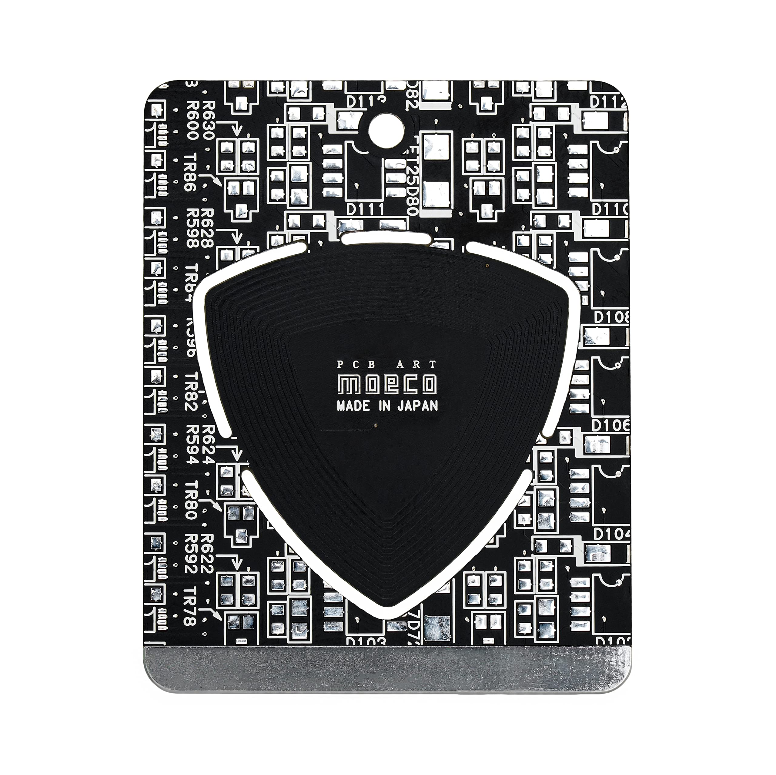 FLASH PCB ver. 基板アート ピックキーホルダー 黒