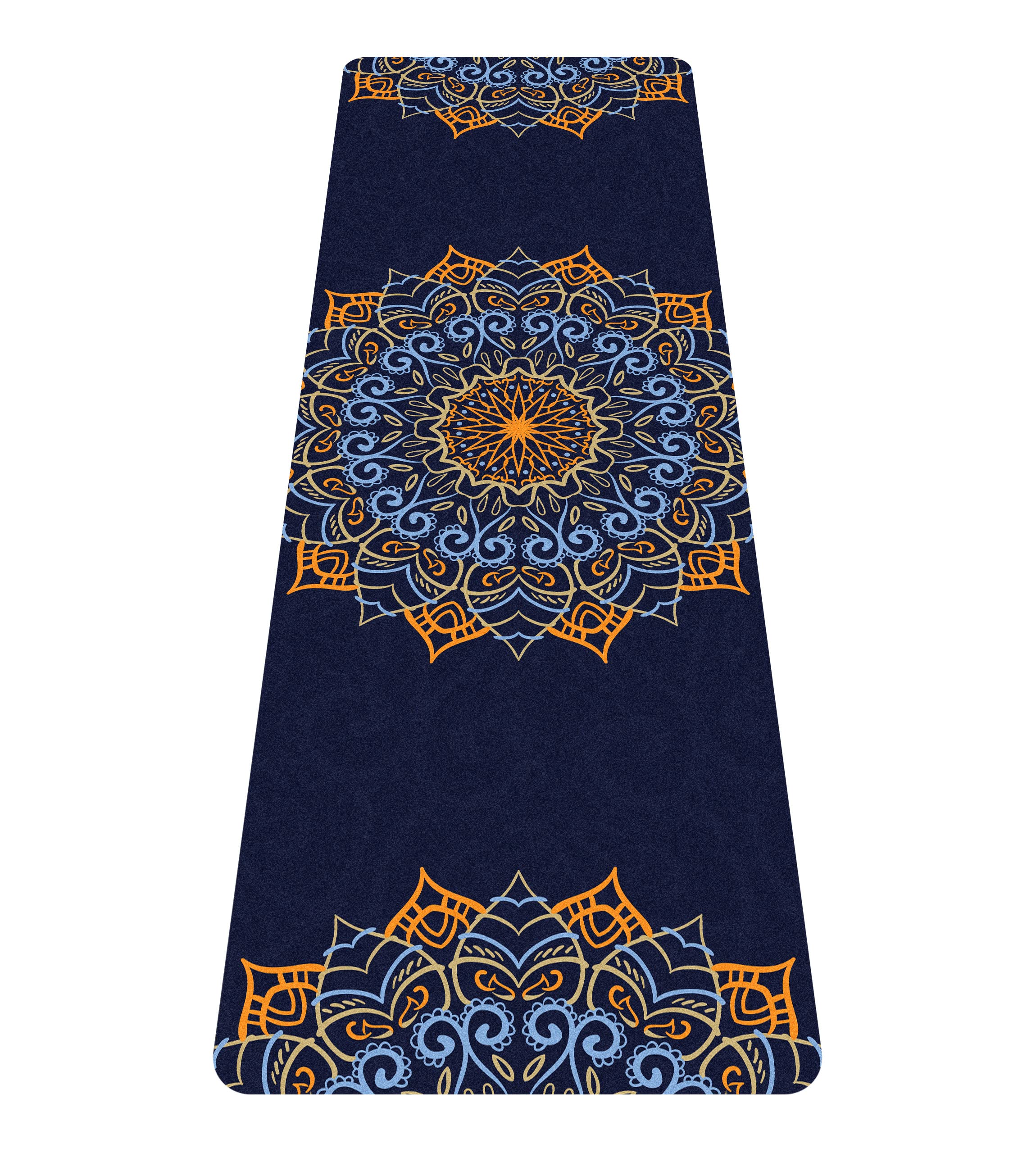 Cifupy Yoga Mat Double-Sided Non Slip Exercise Mat Eco Friendly TPE Fitness Exercise Mat With Carrying Strap & Storage Bag Workout Mat for Yoga, Pilates and Floor Exercises