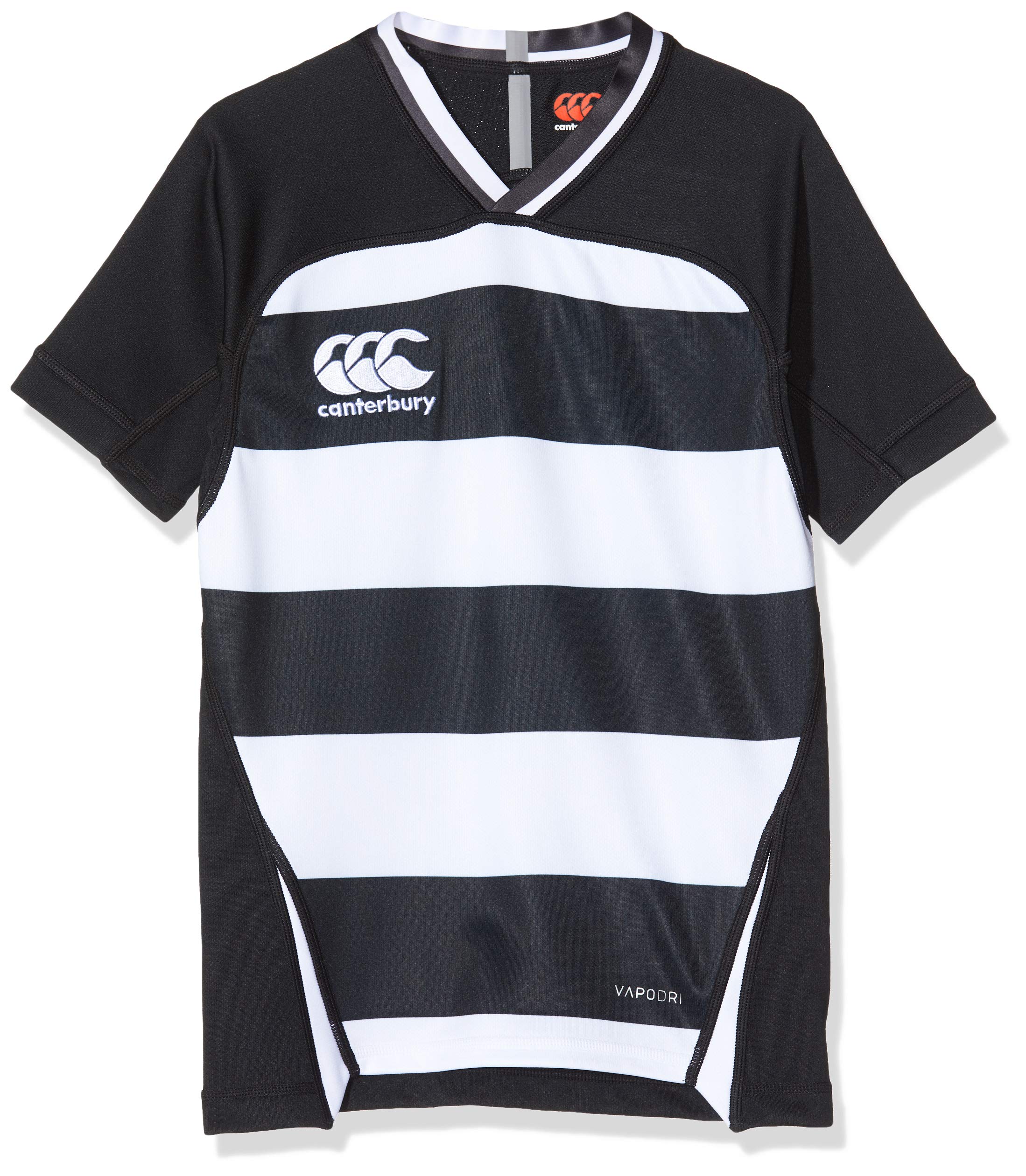Canterbury Vapodri Evader Hooped Camiseta de Rugby. Niños (Pack de 1)