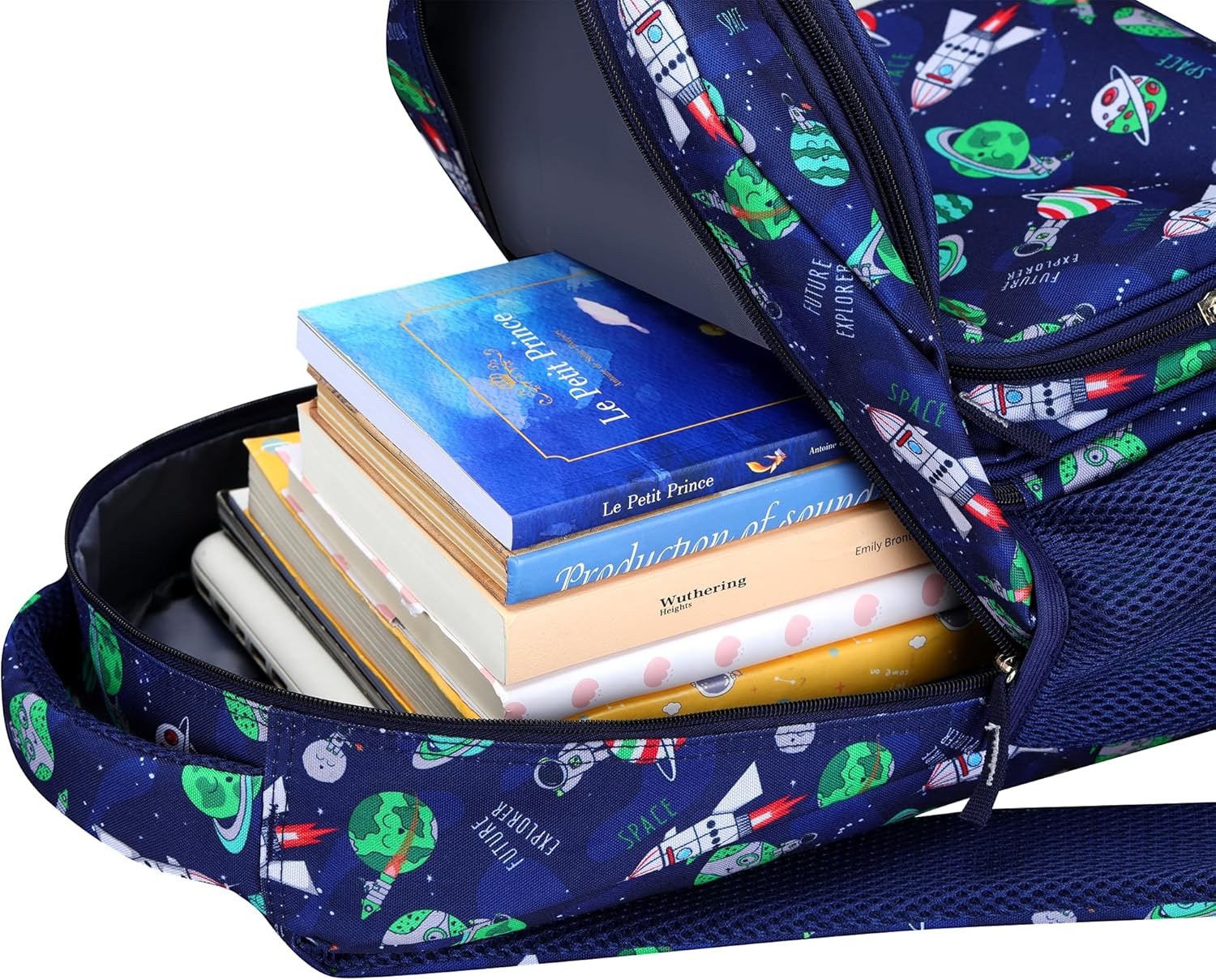 Boys' Backpack | Campus Collection | Astro Navy Design | Ideal for Primary School | 24L | 17" Height - Image 6