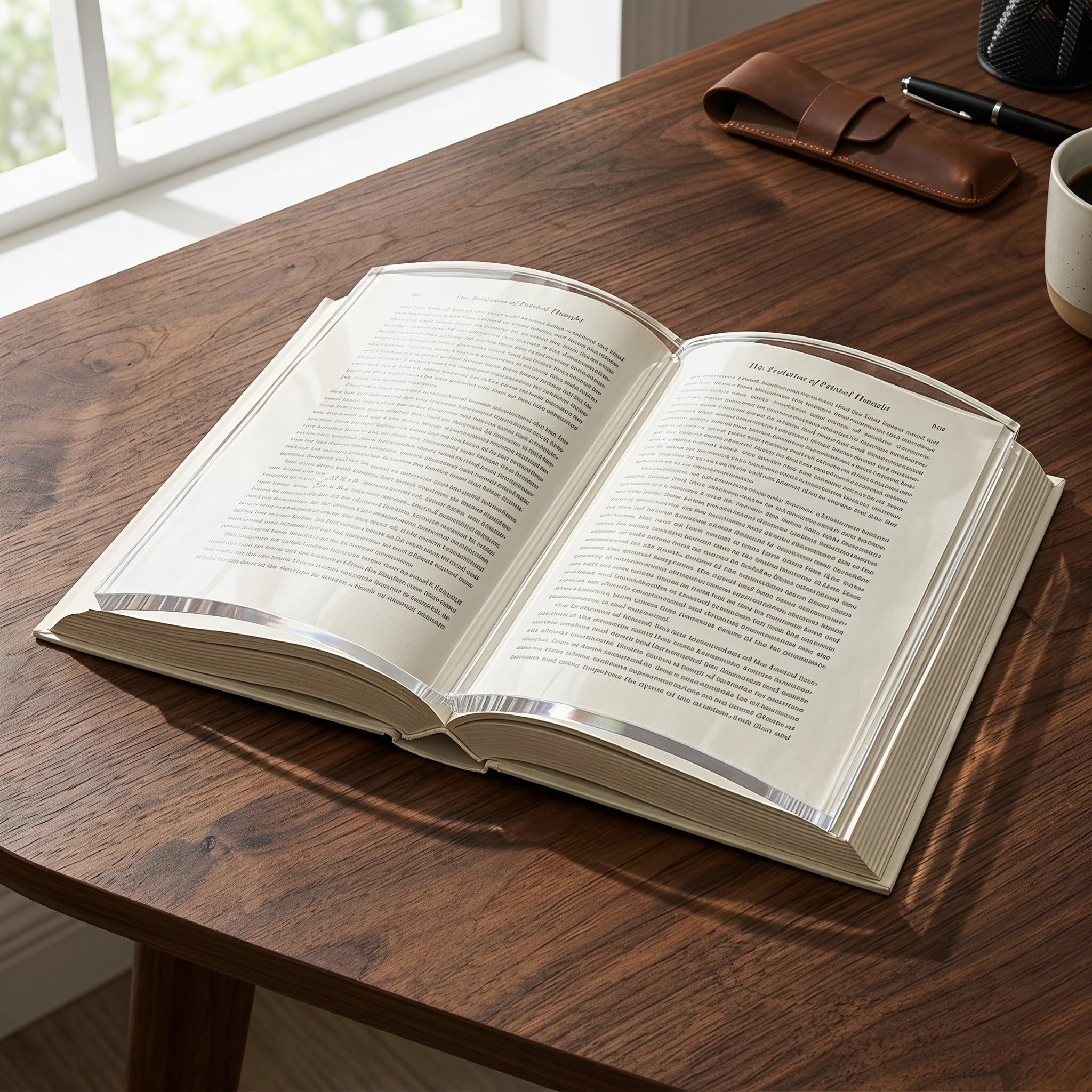 Veemoon Fermacarte: Fermacarte Portatile per Leggere a Mani Libere E Tenere Fermo Il Libro - Decorativo da 8 Mm per Libri di Cucina, Libri di Testo, di Lettura