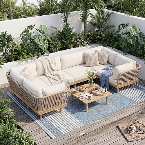 Christopher Knight Home Joan 7 Piece Patio Furniture Set with