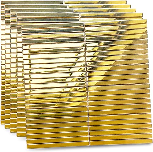 Azulejo de espejo plateado de mosaico de metal montado en malla de acero inoxidable plateado para cocina, baño, ducha, piso, chimenea, estufa (caja