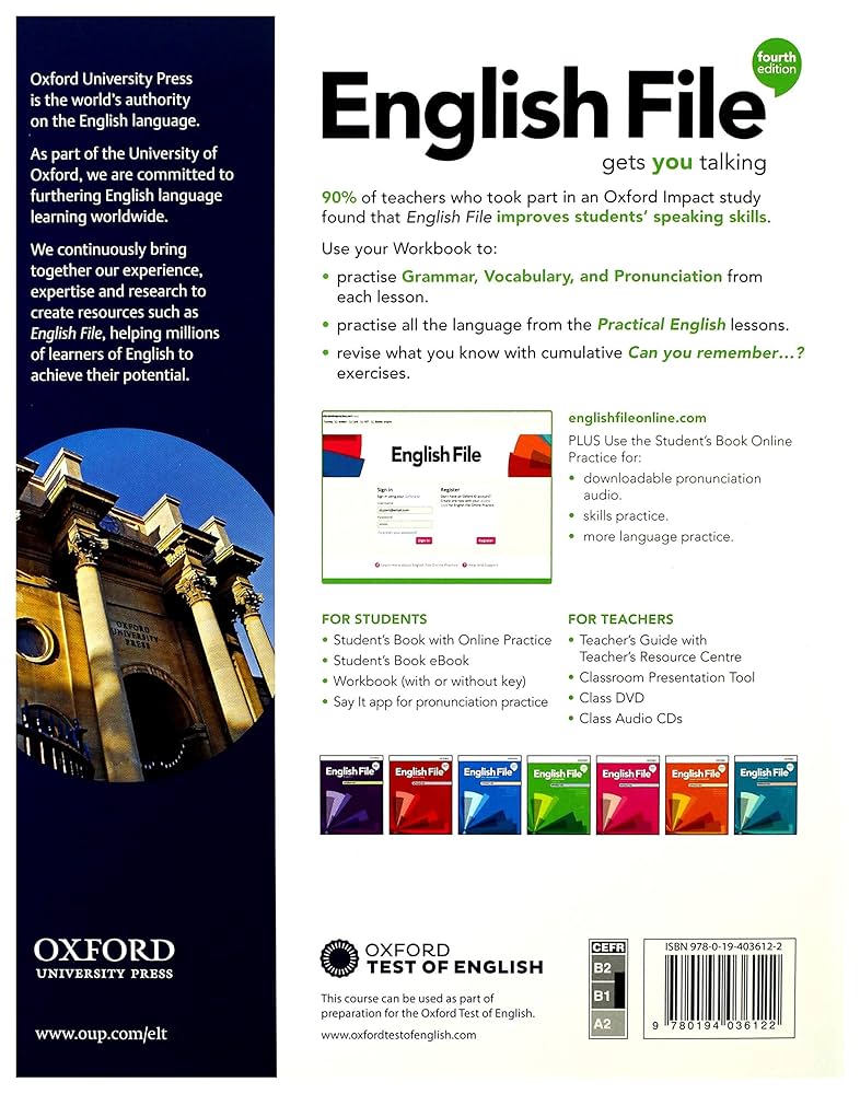 English file 4th edition intermediate; workbook without key