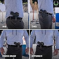 Vista 7 de Funda Alien Gear Photon - IWB o OWB, Mano Derecha o Izquierda, Lista para Ópticas, Opciones de Luz Compacta o Sin Luz - Múltiples Ajustes Disponibles