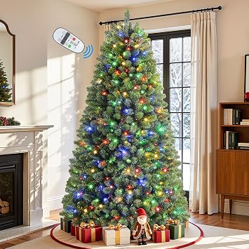 Alupssuc 7ft Classic Spruce Artificial Prelit Christmas Tree