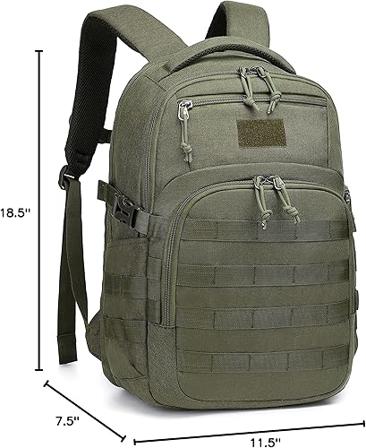 Miniatura 82 de Wotony Mochila táctica militar, mochila para hombres pequeña bolsa táctica de asalto negro