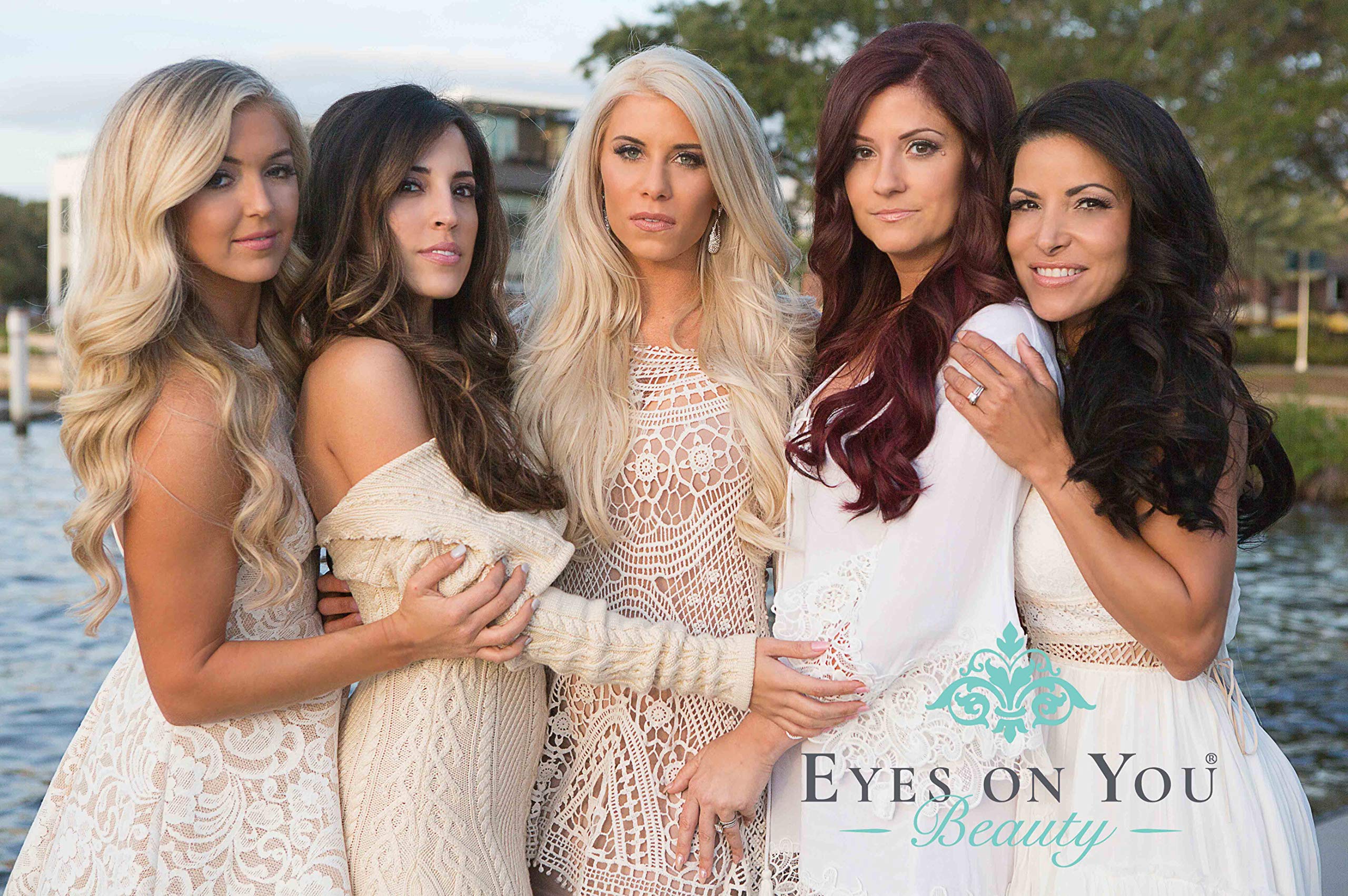 Amazon.com : EYES ON YOU BEAUTY Halo Hair Extensions 100  display picture 2
