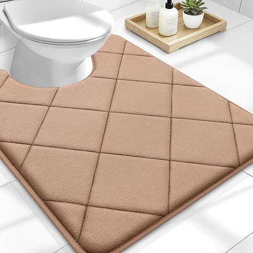 Miniatura 189 de OLANLY Tapete de baño de espuma viscoelástica de 24 x 16 pulgadas, ultra suave y absorbente, lavable a máquina, cómodo tapete de baño para suelo de
