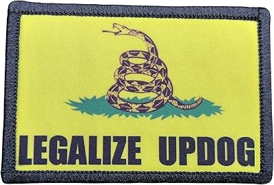 Legalize Updog Morale Patch Removable Hook and Loop for Molle Gear, Operator Hat, Rucksack, Pack Bag, Backpack, Made in The USA
