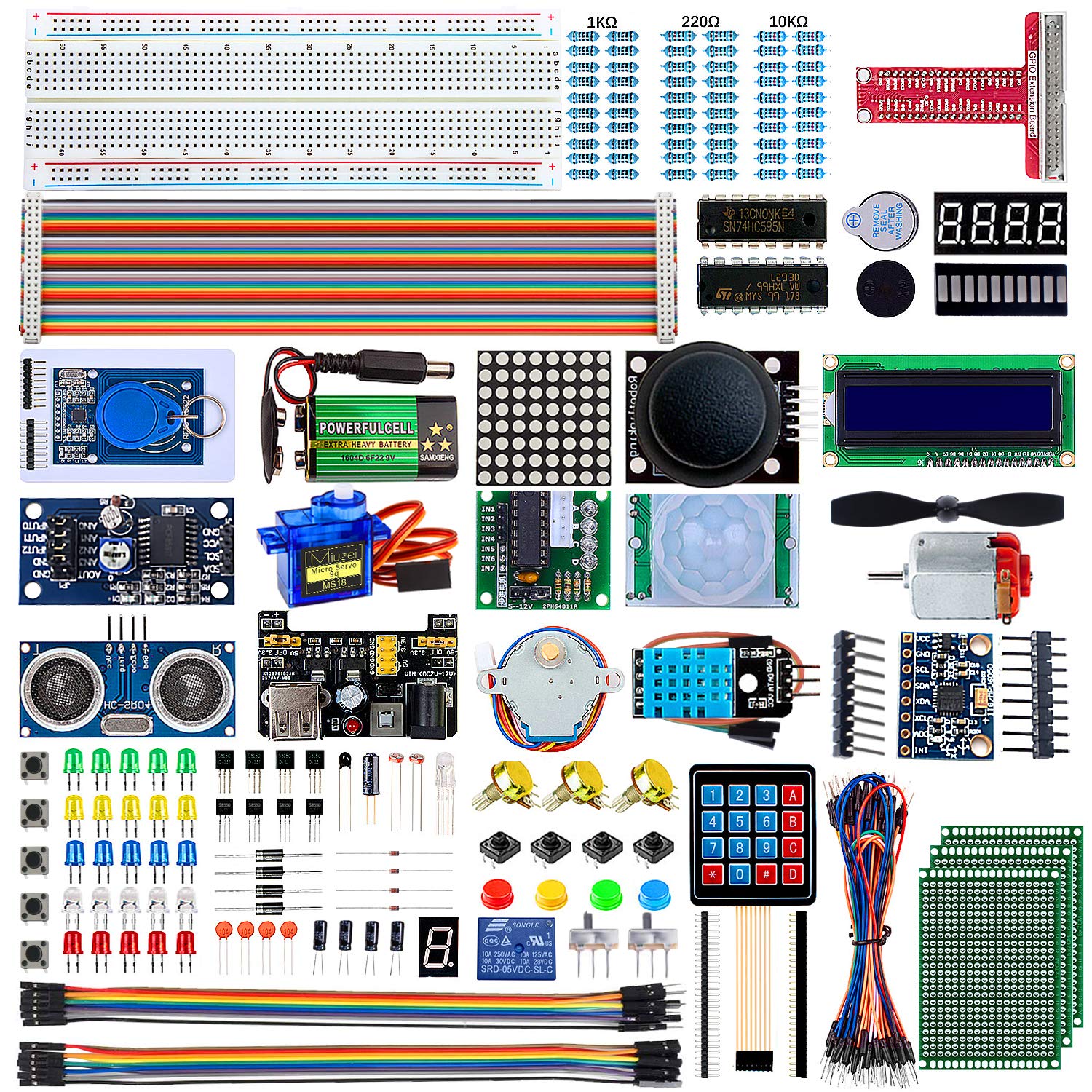 Buy Miuzei Super Starter Kit for Raspberry Pi 4 B/3 B+/400, with ...