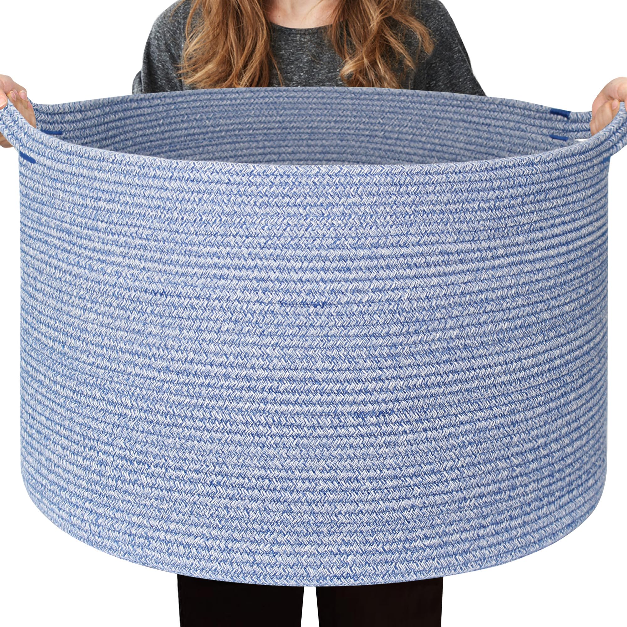 Amazon.com: WILLITAT Extra Large Blue Baskets for Organizing