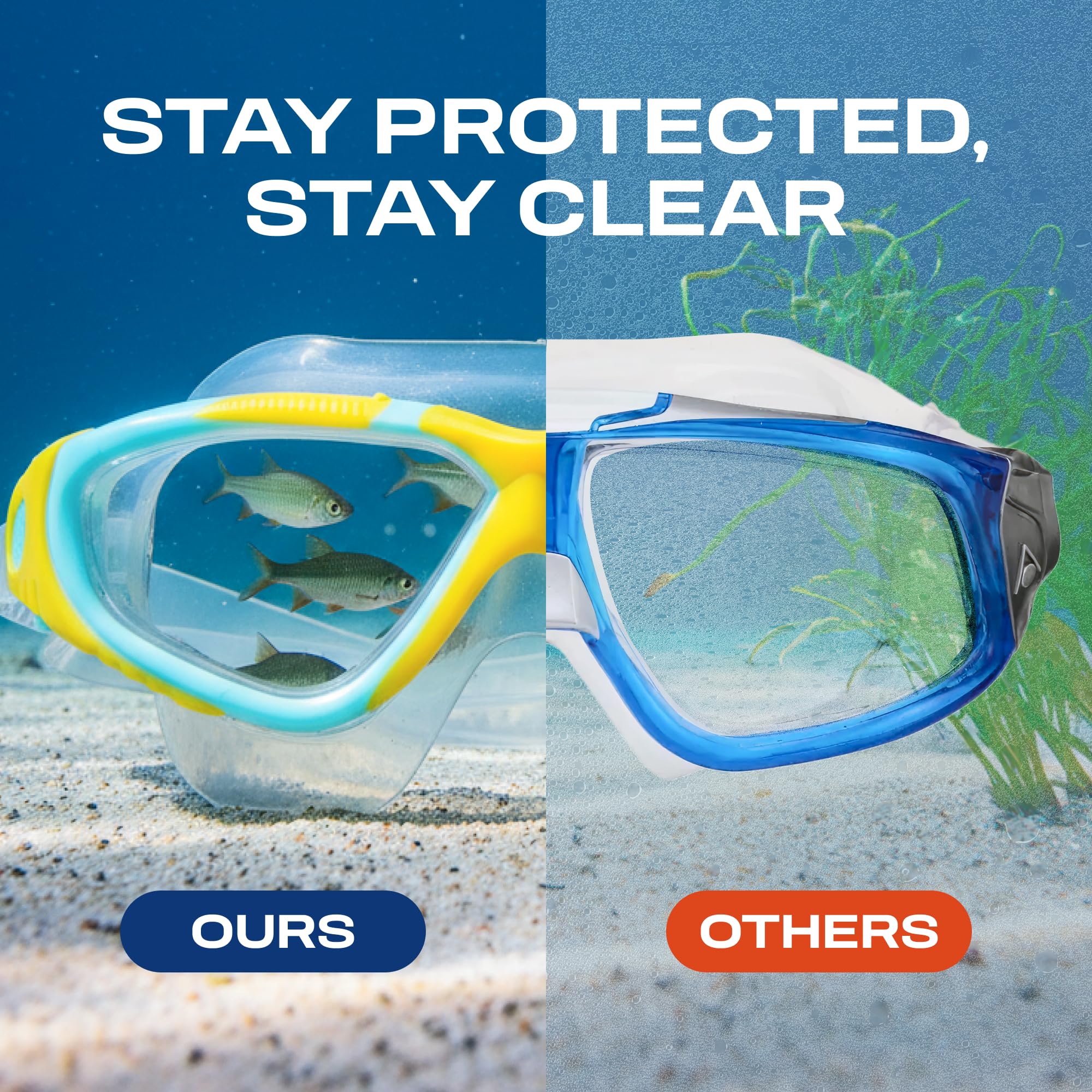 Clear'r Perspective - Máscara de natación para adultos