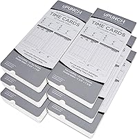 Vista 1 de 300 tarjetas de tiempo uPunch para relojes de tiempo de cálculo automático HN4000