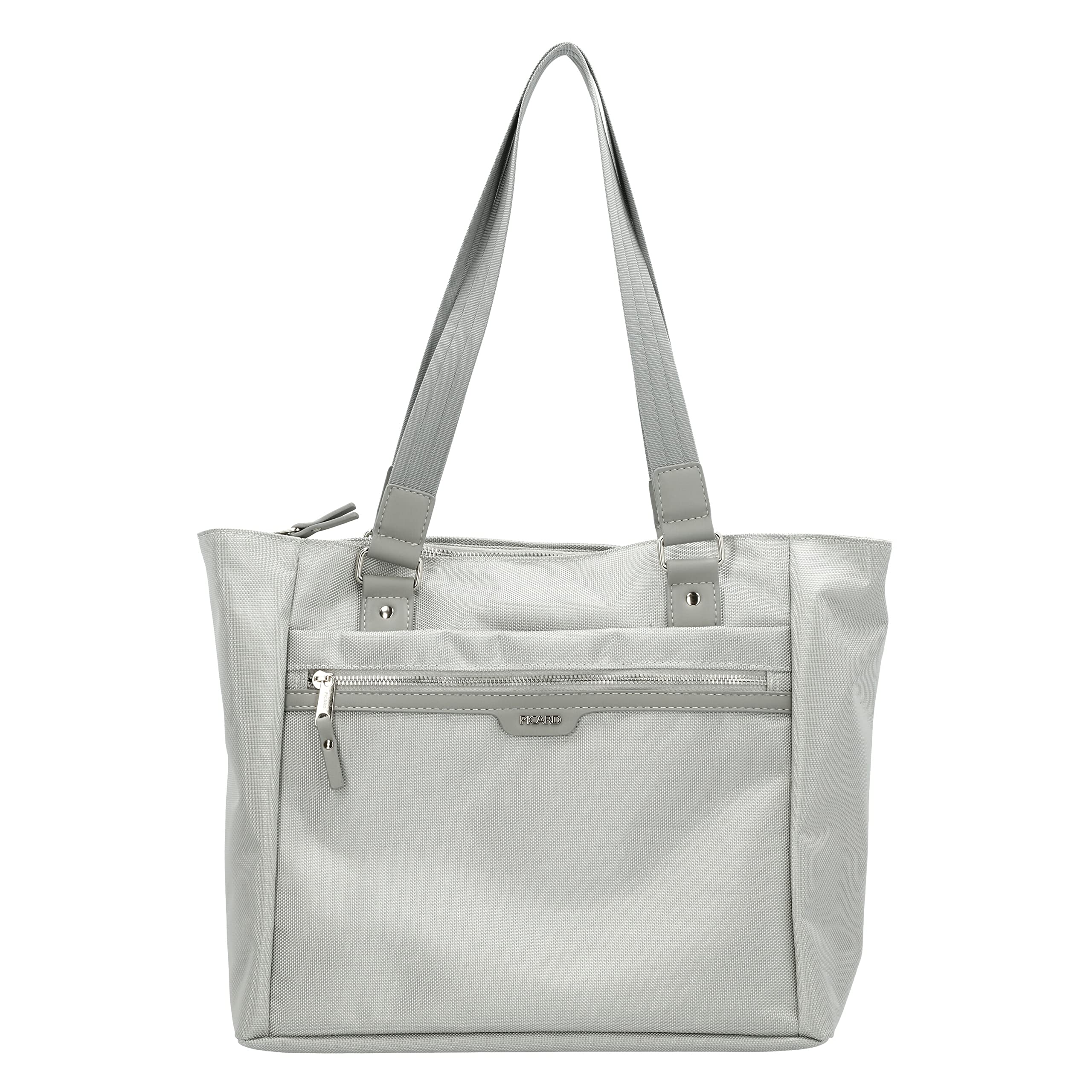 Picard Adventure Women's Shoulder Bag Nylon One Size with Zip Shoulder Bag Everyday, silver, 45,00x34,00x30,00, Women's shopper synthetic
