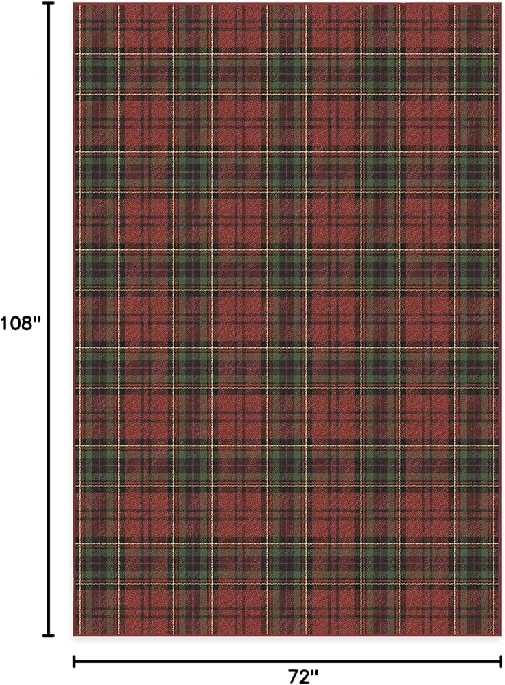 Amazon.com: RUGGABLE Washable Plaid Area Rug – Dress Stewart