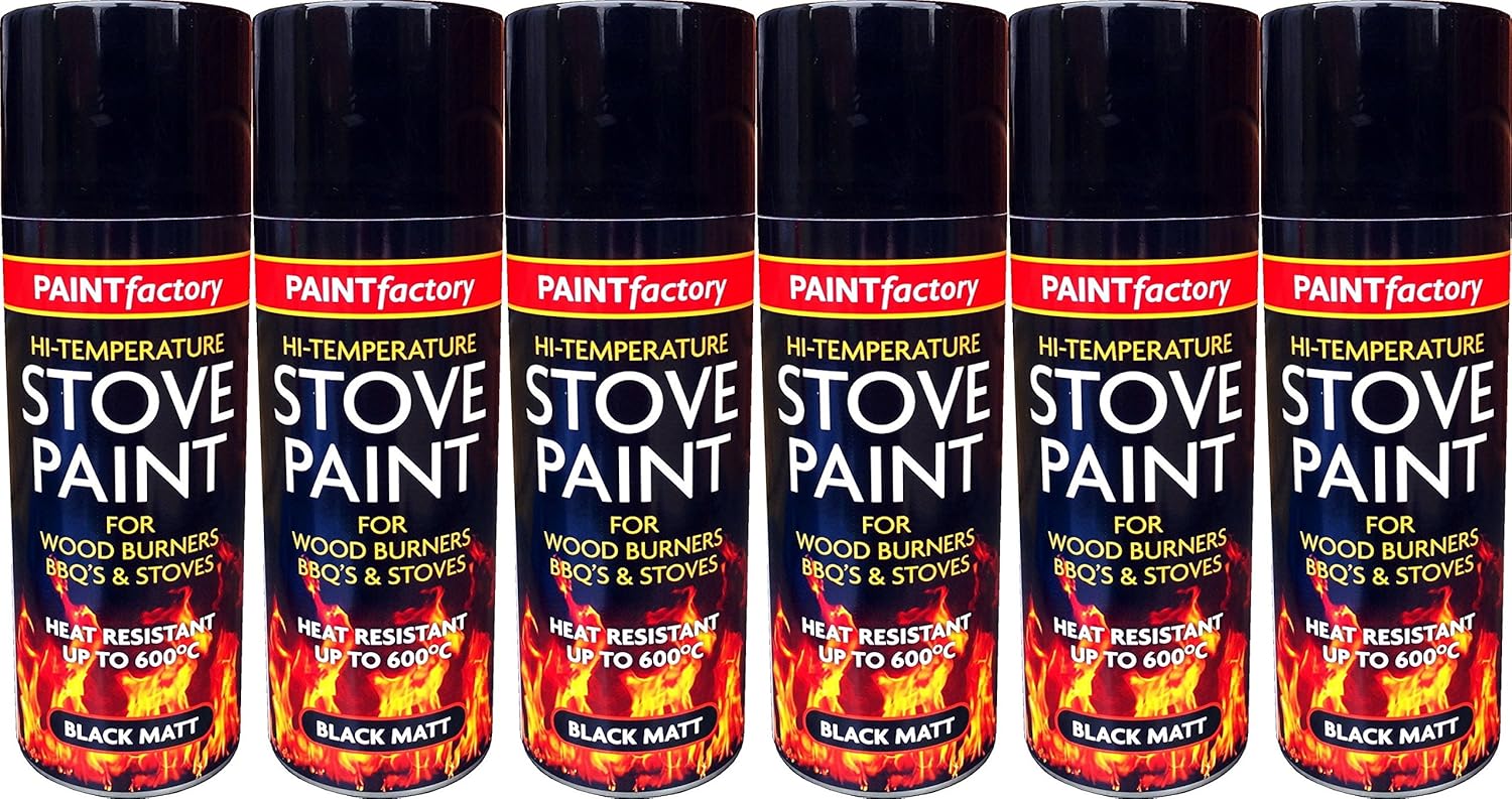 Black Heat Resistant Matt Black Spray Paint Stove High Temperature