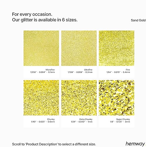 Miniatura 3 de Hemway Escamas metálicas multiuso con purpurina ultra brillante de alta calidad para artes, manualidades, uñas, cosméticos, resina, festivales,