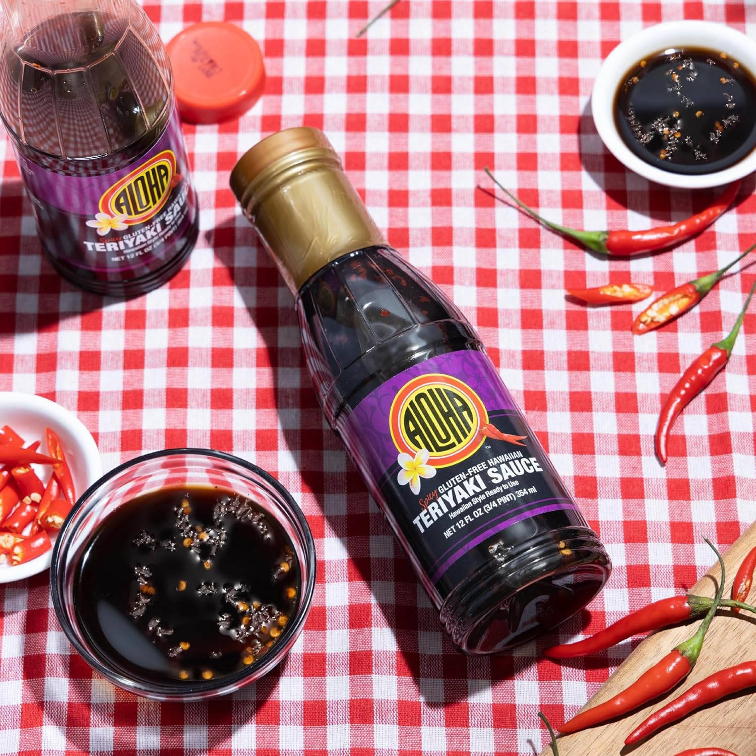 Aloha Shoyu - Spicy Gluten-Free Hawaiian Teriyaki Sauce - 1/2 gallon