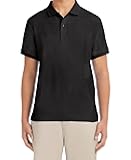 Young Men's Uniform Short Sleeve Stretch Pique Polo