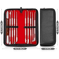 Vista 2 de Juego de tallado en cera de acero inoxidable - juego de instrumentos odontológicos