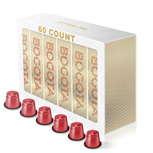 Piu Bello Bogotá - Cápsulas de café con sabor a máquina Nespresso (original), paquete de cápsulas compatibles con máquina Nespresso (original),