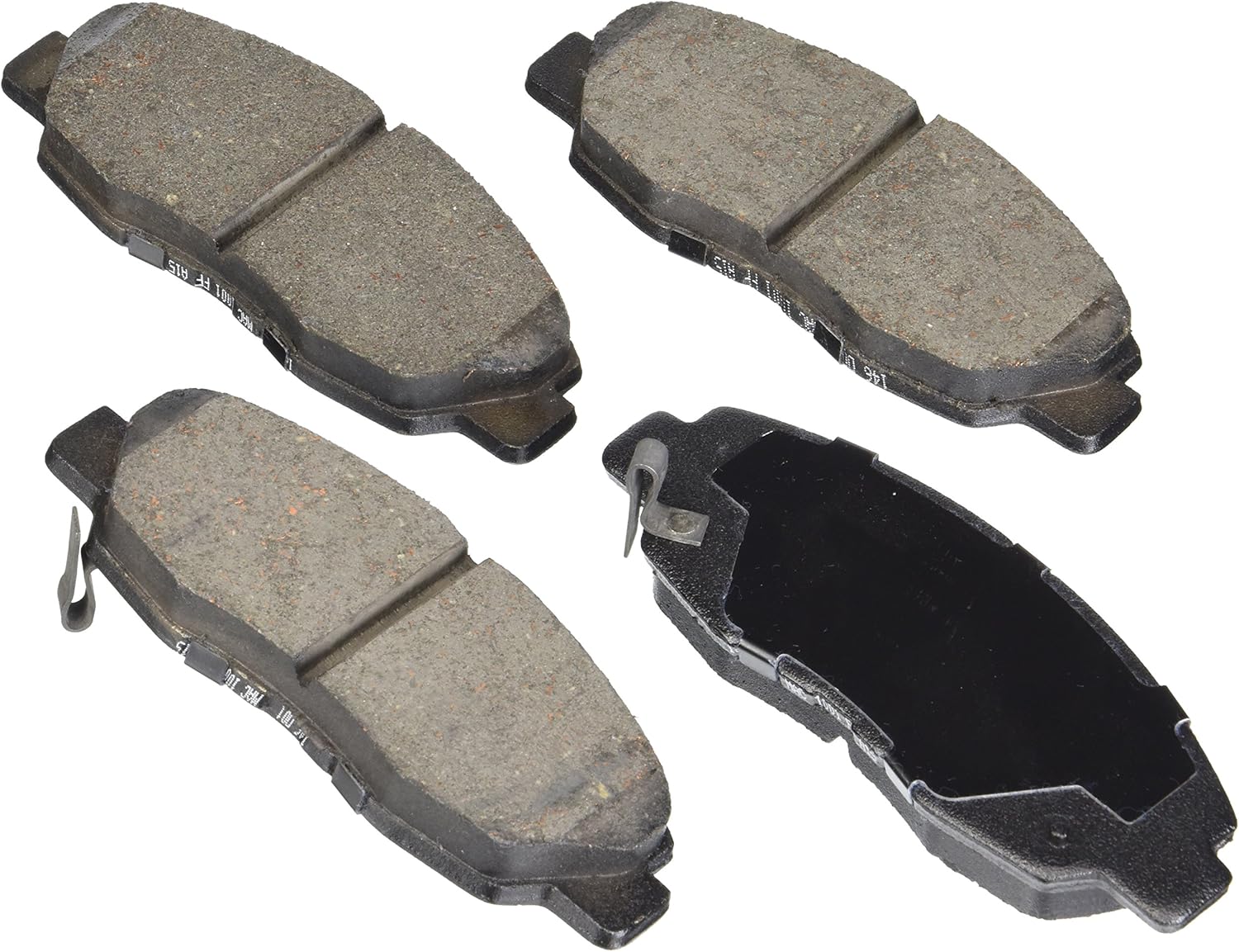 BOSCH BE1578H Blue Ceramic Disc Brake Pad Set With Hardware - Compatible With Select Honda Civic; FRONT
