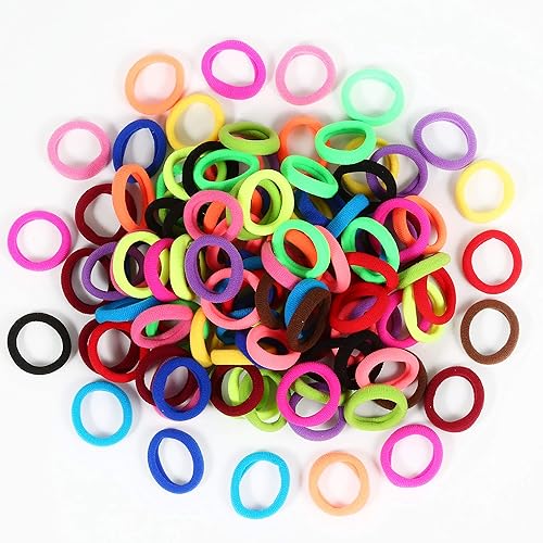 Miniatura 5 de 120 Pcs Baby Hair Ties, Cotton Toddler Hair Ties for Girls and Kids, Multicolor Small Seamless Hair Bands Elastic Ponytail Holders(15 Colors)