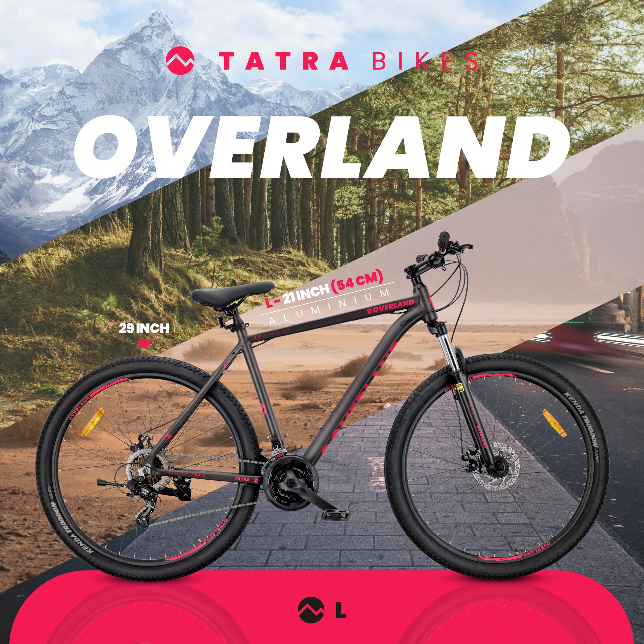 sun baby Tatra Bikes Bicicleta de montaña Overland, Ligero Bicicleta Unisex