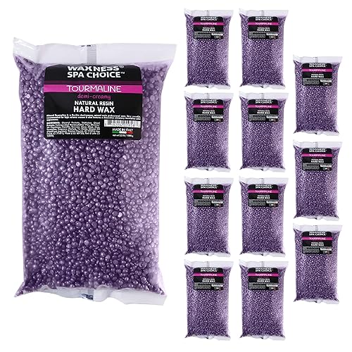 Waxness Spa Choice - Cera dura de turmalina metálica Demi cremosa a granel 26.6 lb 12 kg