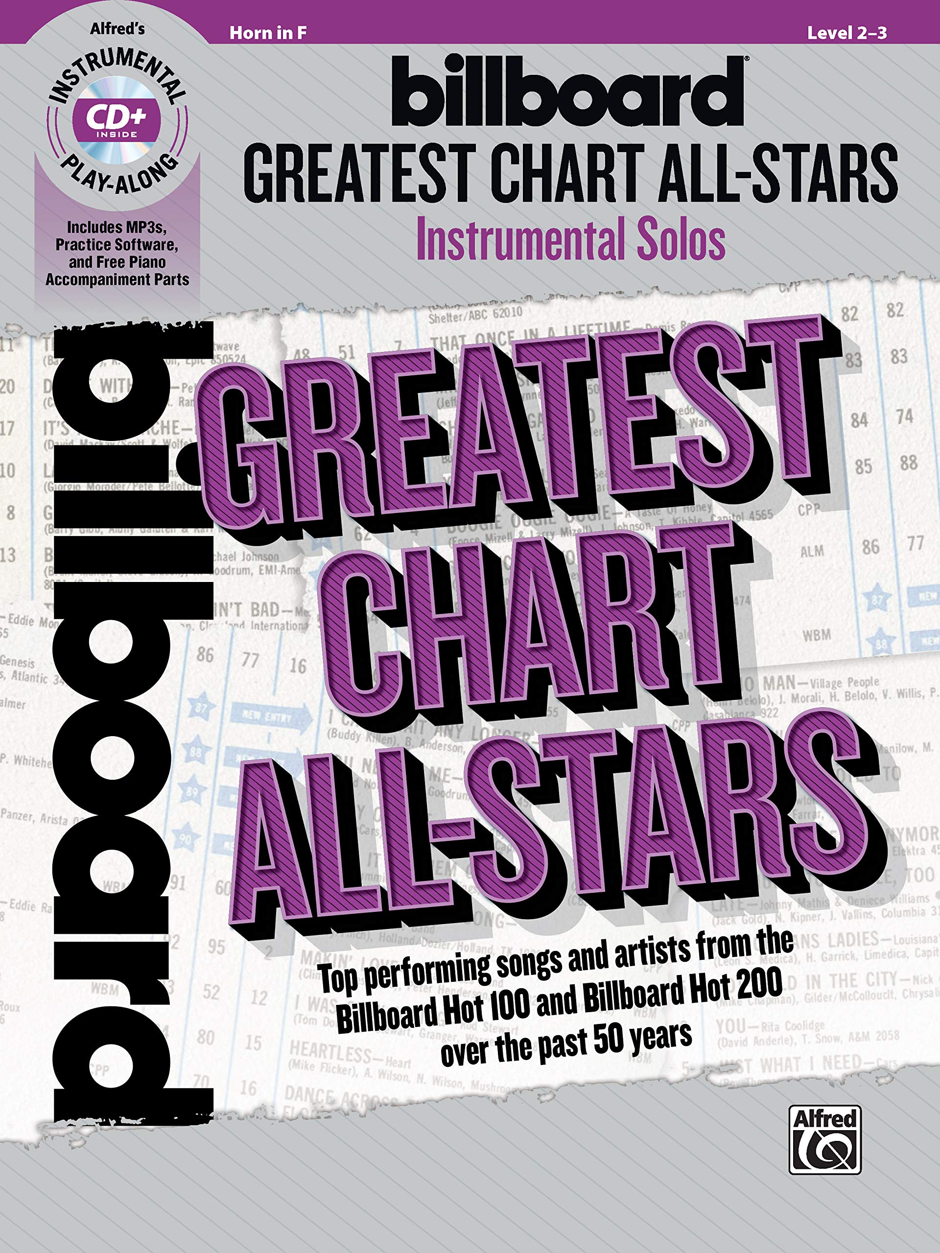 Billboard Greatest Chart All-Stars Instrumental Solos: Top Performing Songs and Artists from the Billboard Hot 100 and Billboard Hot 200 Over the Past 50 Years, Book & CD